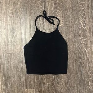 FULL TILT Solid Halter Top Crop